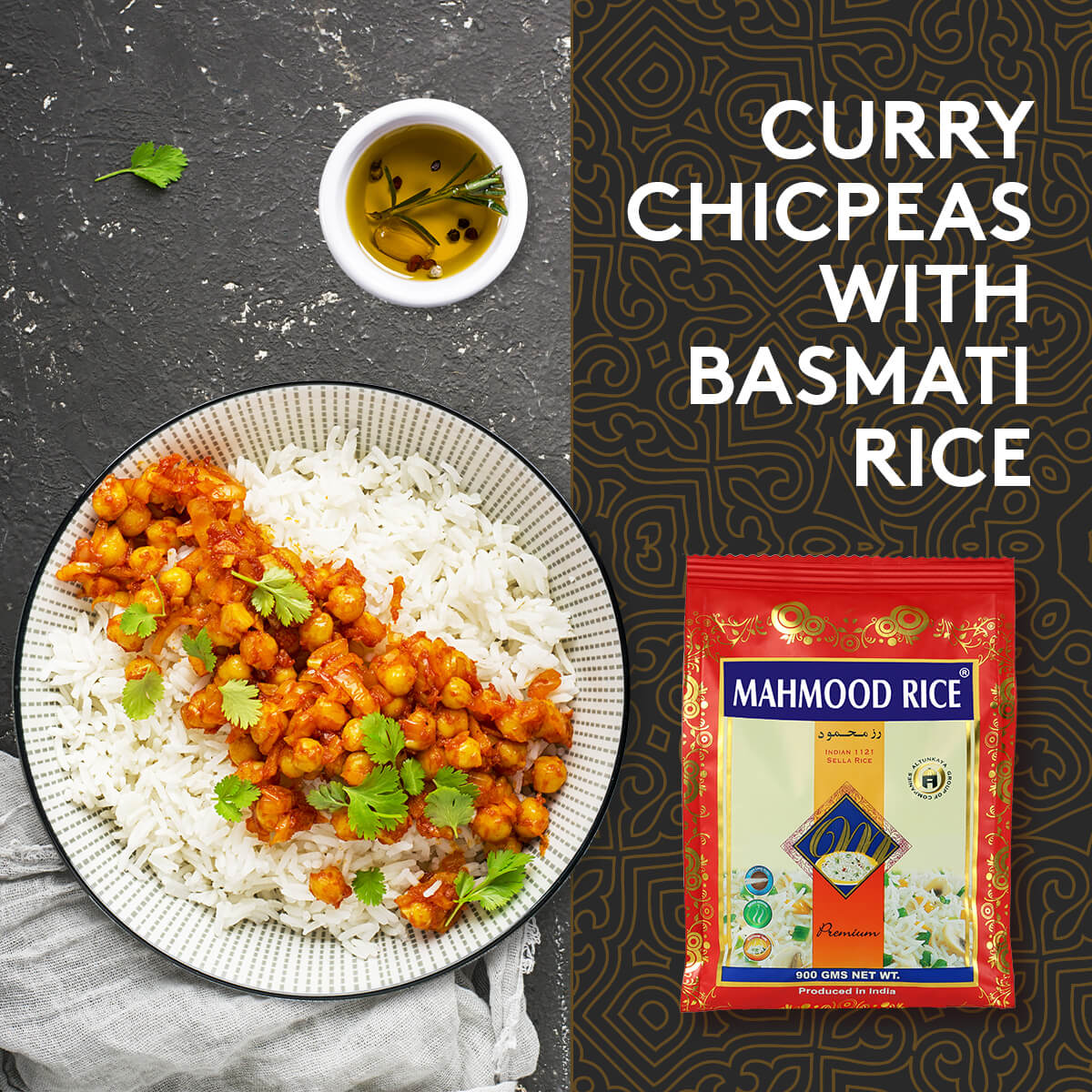 Curry Chicpeas with Basmati Rice
